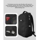 BENWIS Business & Travel Laptop Backpack 26L (Cordura Nylon 1000D, YKK Zipper) - Black