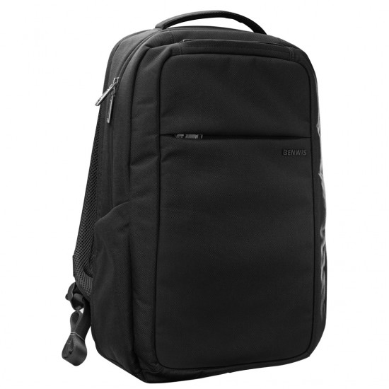 BENWIS Business & Travel Laptop Backpack 26L (Cordura Nylon 1000D, YKK Zipper) - Black