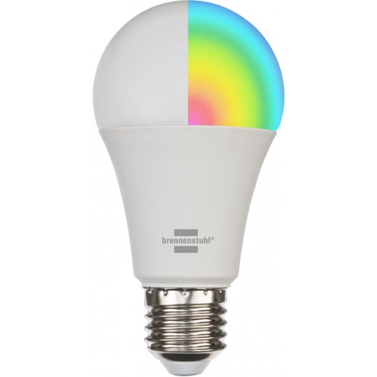 Brennenstuhl Connect Smart 2.4GHz WiFi LED Bulb 9W, 860lm, Ε27 (1294870270)