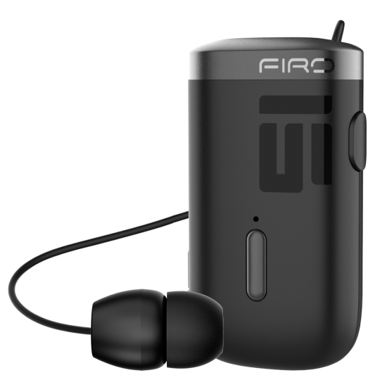 Firo H18 Retractable Bluetooth V5.3 Headset - Πέτου, με Δόνηση - Black