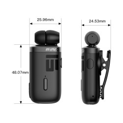 Firo H18 Retractable Bluetooth V5.3 Headset - Πέτου, με Δόνηση - Black