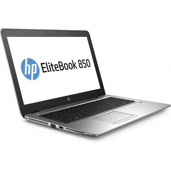 HP EliteBook 850 G3 Silver - Core i5-6th Gen 2x 2.40GHz ~ 3.00GHz, 15.6" FHD 1920x1080, 8GB RAM, 256GB SSD, Win 10 Pro (Refurbished)