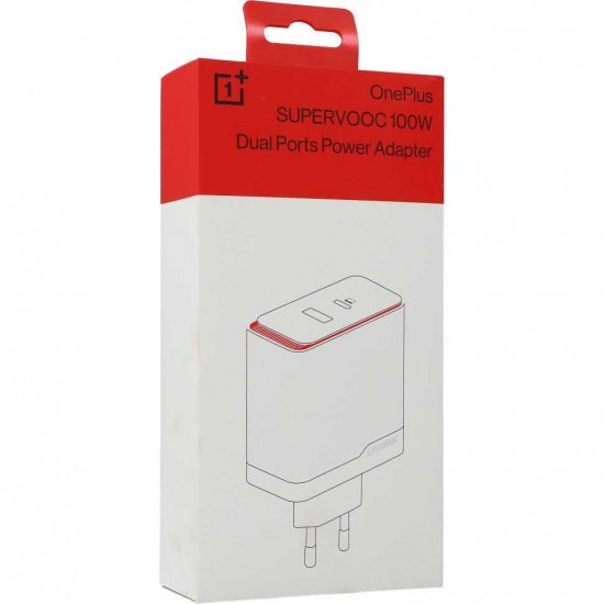 OnePlus Original SUPERVOOC 100W Dual Ports Power Adapter (VCBAUAEH)