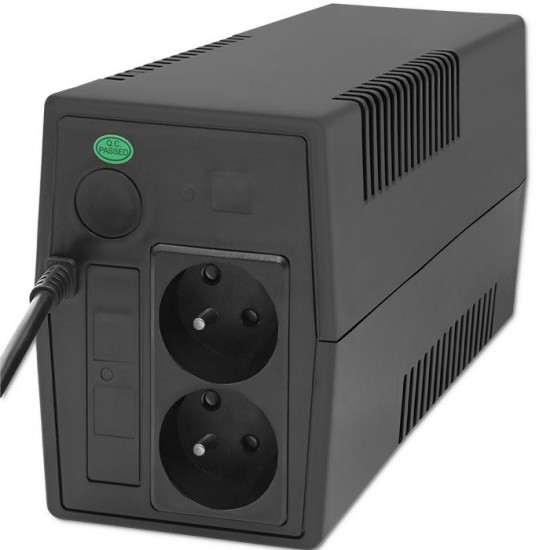 Qoltec UPS Line Interactive Emergency Power Supply 650VA / 360W (53772)