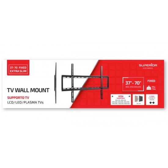 Βάση Τηλεόρασης Superior 37-70 Fixed Extra Slim (SUPSTV006)