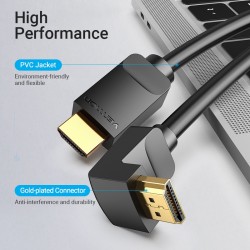 VENTION HDMI Right Angle Cable 270° 2M Black (AAQBH)