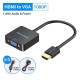 VENTION HDMI to VGA Converter with Female Micro USB and Audio Port 0.15M Black (ACRBB)