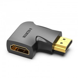 VENTION HDMI 90° Male to Female Vertical Flat Adapter Black (AIPB0)