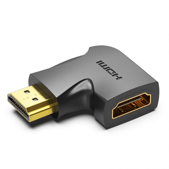 VENTION HDMI 270° Male to Female Vertical Flat Adapter Black (AIQB0)