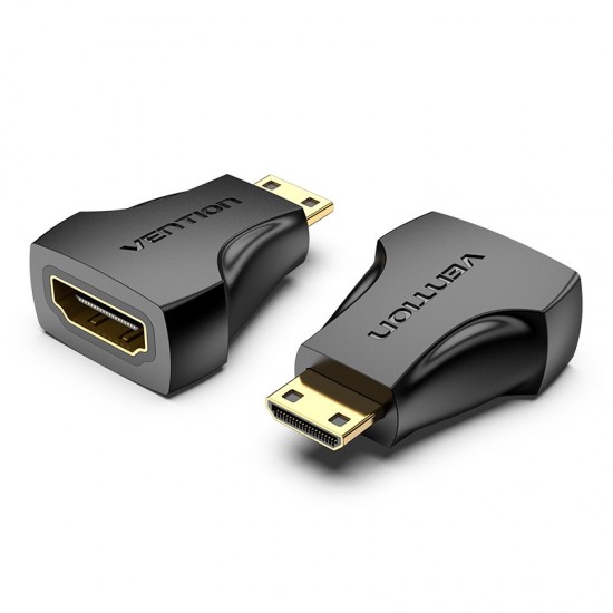 VENTION Mini HDMI Male to HDMI Female Adapter Black (AISB0)