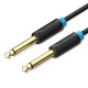 VENTION 6.5mm Male to Male Audio Cable 1.5M Black (BAABG)