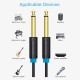 VENTION 6.5mm Male to Male Audio Cable 1.5M Black (BAABG)