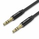 VENTION 3.5mm Male to Male Audio Cable 3M Black Aluminum Alloy Type (BAXBI)