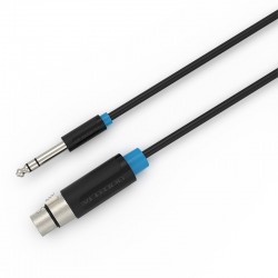 VENTION 6.5mm Male to XLR Female Audio Cable 2M Black (BBEBH)