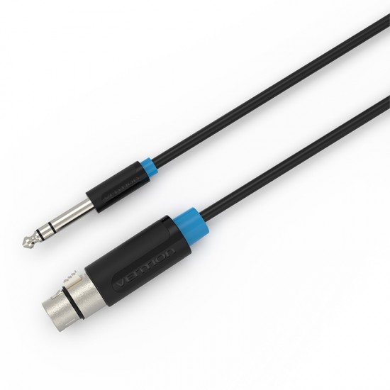 VENTION 6.5mm Male to XLR Female Audio Cable 15M Black (BBEBN)