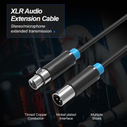 VENTION XLR Audio Extension Cable 8M Black (BBFBK)