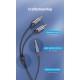 VENTION 3.5mm Male to 2RCA Male Audio Cable 3M Gray Aluminum Alloy Type (BCNBI)