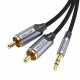 VENTION 3.5mm Male to 2RCA Male Audio Cable 3M Gray Aluminum Alloy Type (BCNBI)