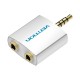 VENTION 4Pole 3.5mm Male to 2*3.5mm Female Audio Adapter Silvery Metal Type (BDAW0)