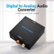 VENTION Optical Fiber/Coaxial Digital Audio to TRS 3.5mm/2RCA Audio Converter Black Aluminum Alloy Type (BDFB0)