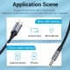 VENTION Micro USB Male to TRRS 3.5mm Male Audio Cable 1.5M Black (BDGBG)