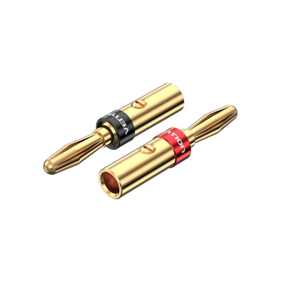 VENTION 1 Pair Speaker Banana Plugs Gold Plated (BFDJ0-2)