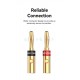 VENTION 1 Pair Speaker Banana Plugs Gold Plated (BFDJ0-2)