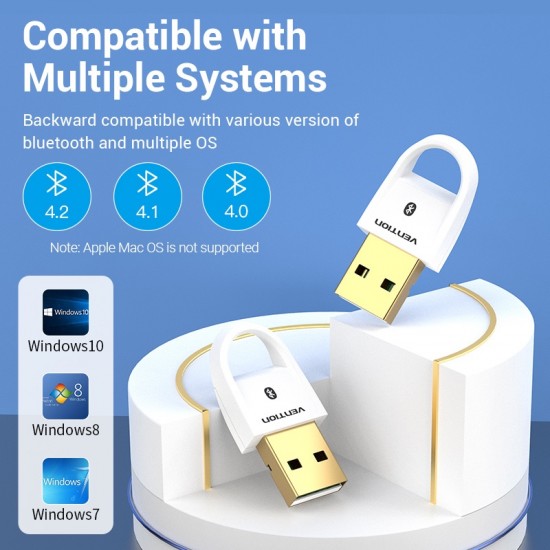 VENTION USB Bluetooth 5.0 Adapter White (CDSW0)