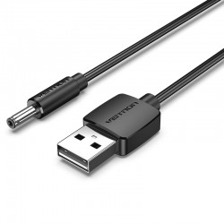 VENTION USB to DC 3.5mm Barrel Jack Power Cable 0.5M Black (CEXBD)