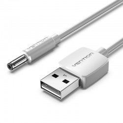 VENTION USB to DC 3.5mm Barrel Jack Power Cable 0.5M White (CEXWD)