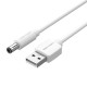 VENTION USB to DC 5.5mm Barrel Jack Power Cable 1.5M White Tuning Fork Type (CEYWG)