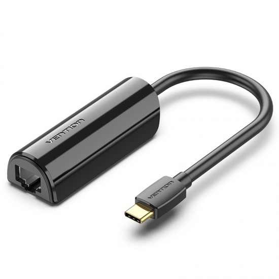 VENTION Type-C to Gigabit Ethernet Adapter 0.15M Black (CFBBB)