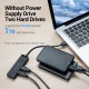 VENTION 4-Port USB 2.0 Hub with Power Supply 0.5M Black (CHMBD)