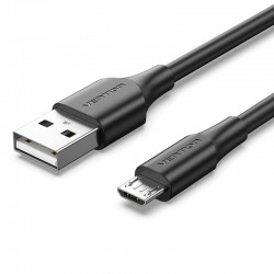 VENTION USB 2.0 A Male to Micro B Male 2A Cable 0.25M Black (CTIBC)