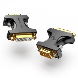 VENTION VGA Male to DVI Female Adapter Black (DDDB0)