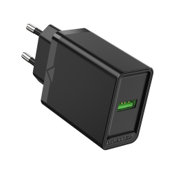 VENTION USB Wall Charger (18W) EU Black (FABB0-EU)