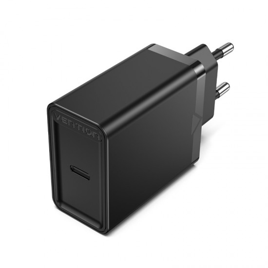 VENTION USB-C Wall Charger (30W) EU Black (FAIB0-EU)