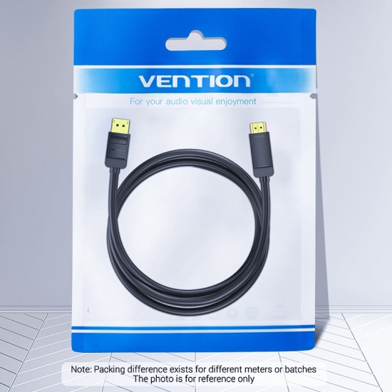 VENTION 4K DisplayPort to HDMI Cable 3M Black (HAGBI)