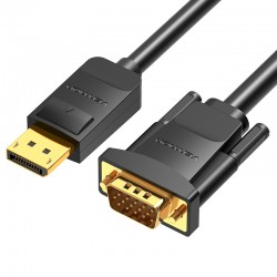 VENTION DisplayPort to VGA Cable 1.5M Black (HBLBG)