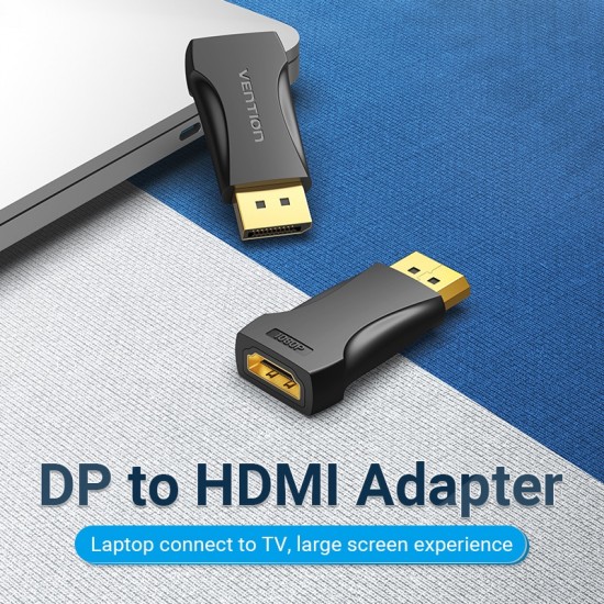 VENTION DisplayPort Male to HDMI Female Adapter Black (HBOB0)