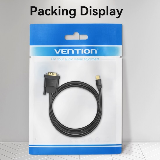 VENTION Mini DisplayPort Male to VGA Male Cable 2M Black (HFDBH)