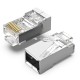 VENTION Cat.6 FTP RJ45 Modular Plug Transparent Metal Type 10-Pack (IDCR0-10)