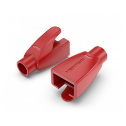 VENTION RJ45 Strain Relief Boots Red PVC Type 100-Pack (IODR0-100)