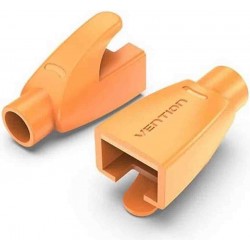 VENTION RJ45 Strain Relief Boots Orange PVC Type 100-Pack (IODO0-100)