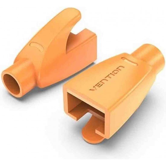 VENTION RJ45 Strain Relief Boots Orange PVC Type 100-Pack (IODO0-100)