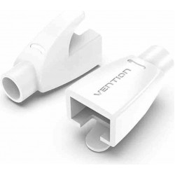 VENTION RJ45 Strain Relief Boots White PVC Type 100-Pack (IODW0-100)