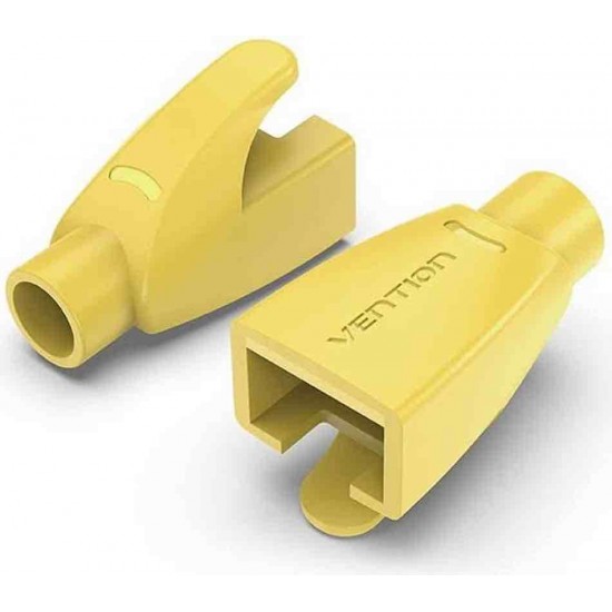 VENTION RJ45 Strain Relief Boots Yellow PVC Type 50-Pack (IODY0-50)