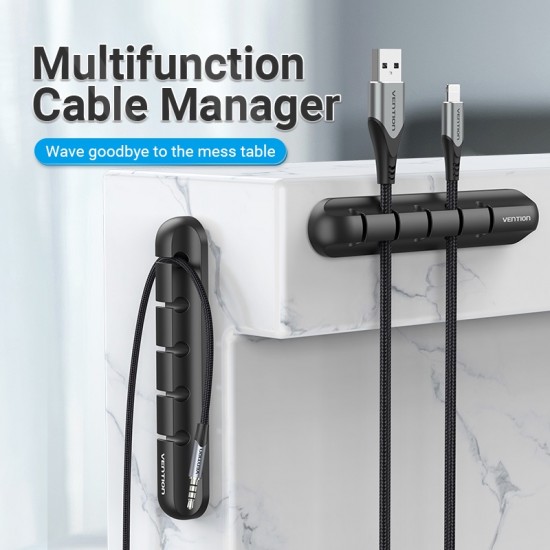 VENTION 5-Ports Desktop Cable Manager Black (KBRB0)