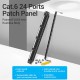 VENTION Cat.6 UTP 24-Ports Keystone Patch Panel Black (KGAB0)