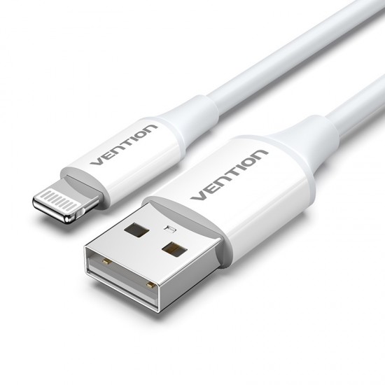 VENTION USB 2.0 A to Lightning 2.4A Cable 1M White MFi-Certified (LAFWF)